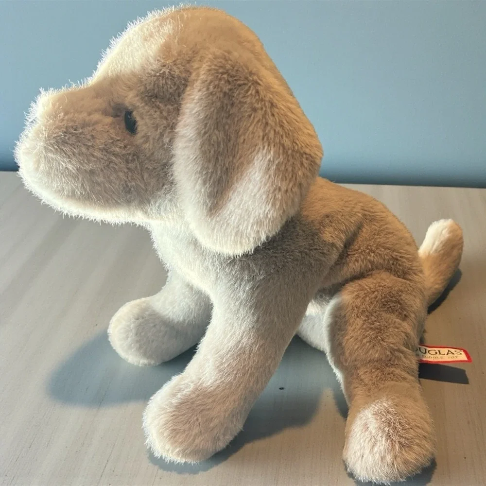 Douglas Cuddle Toy Plush Puppy Dog Tan Cream Stuffed Animal 13